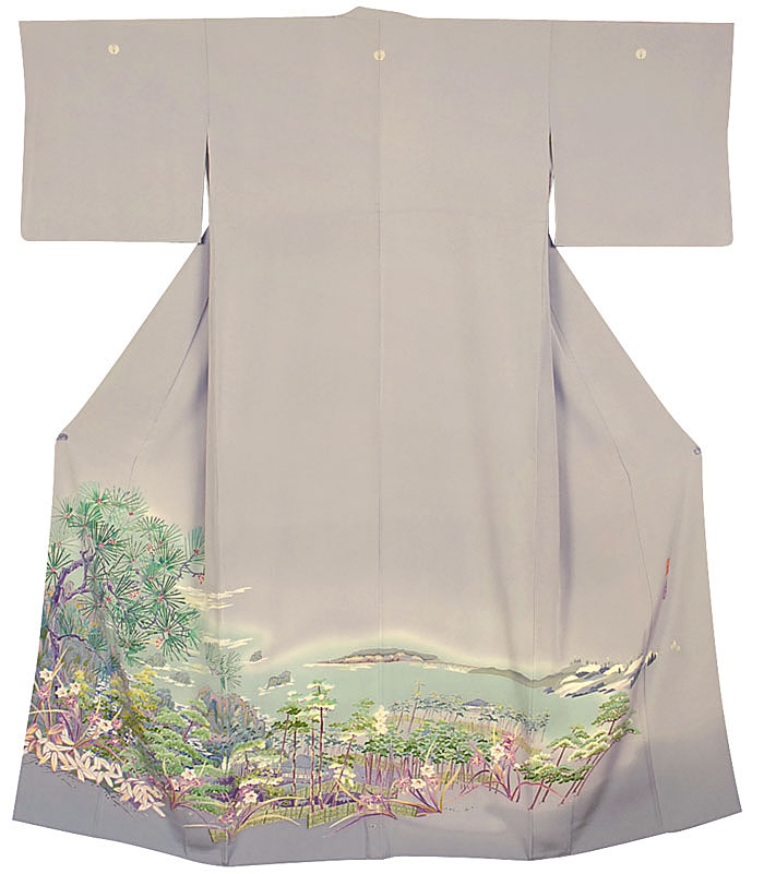 楽蔵裂】稲手明仁作・本加賀友禅色留袖着物の写真