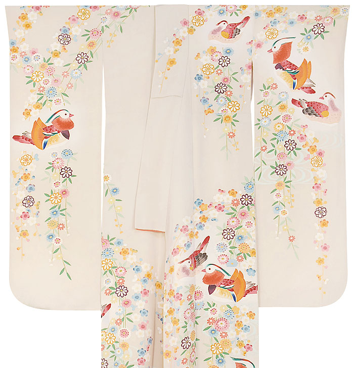 本加賀友禅 押田正義 くすみピンク系 手描き友禅 訪問着