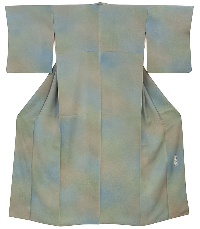 斉藤三才作・正絹小紋着物の写真