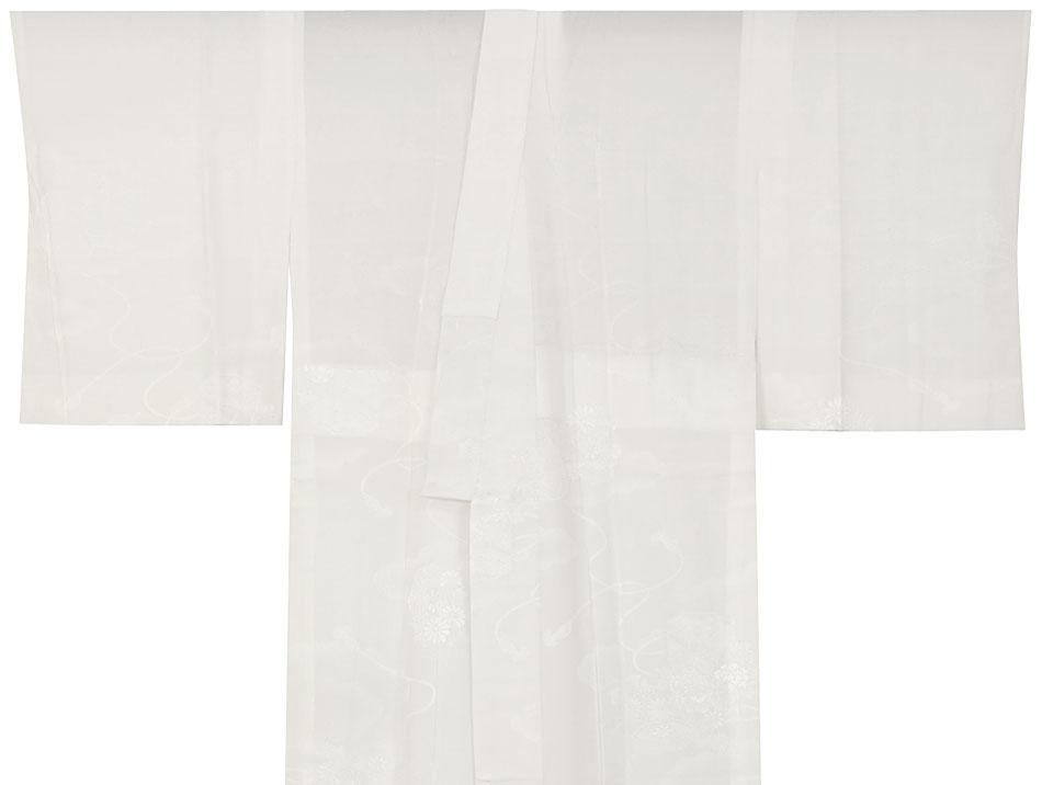 正絹白長襦袢の写真