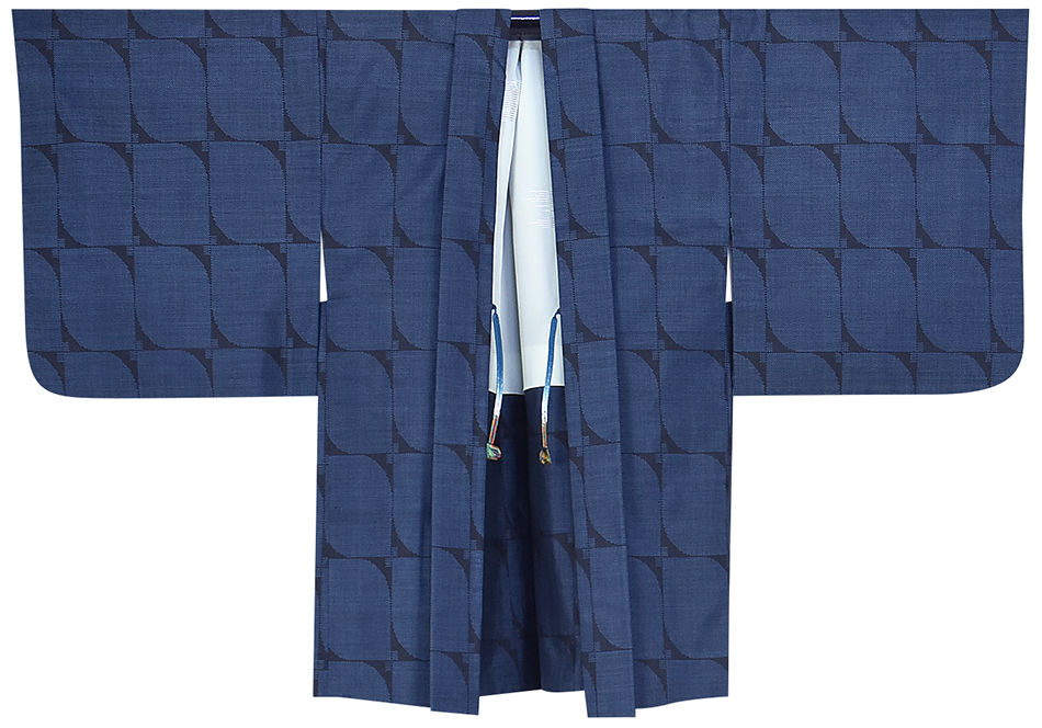 正絹大島紬着物、羽織付きの写真