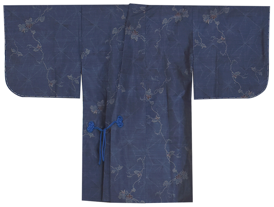 正絹大島紬着物、道中着付きの写真
